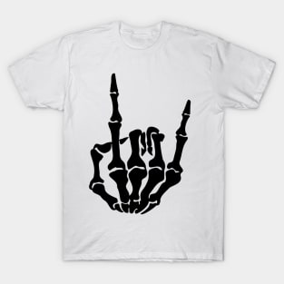 Skeleton Rock and Roll Shirt, Rock & Roll Hand Sign T-Shirt, Skeleton Hand Rock n Roll, Unisex shirt, Vintage Style Rock and Roll Lover Tee T-Shirt